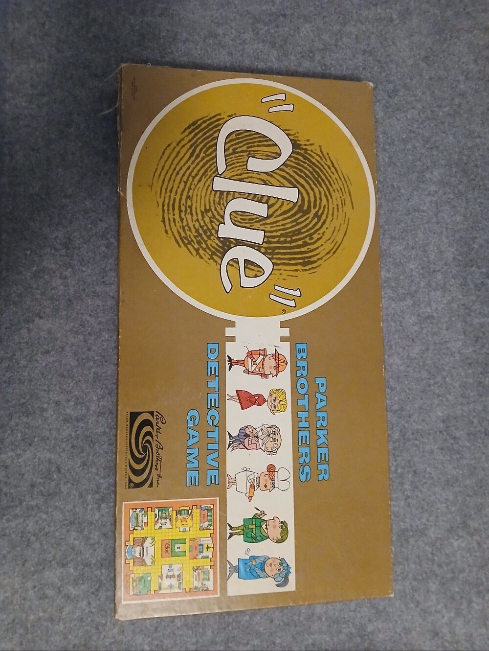 Vintage 1963 Clue Parker Brothers Detective Board Game Incomplete Please Read